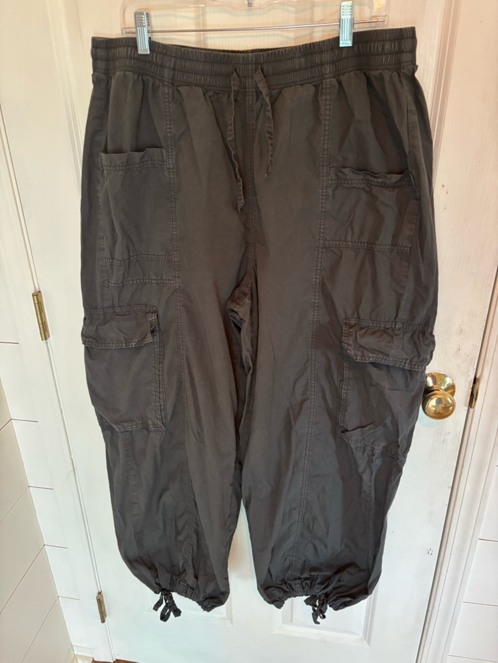 Aerie elastic waist lightweight Go For It pants